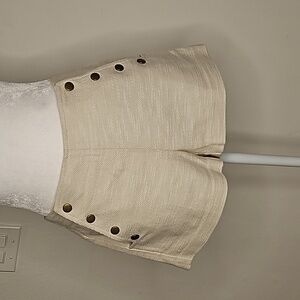 Tibi snap button shorts with pockets